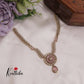 Beautiful AD Victorian Necklace with Floral Pendant Drop NC2333 (Available in 5 Colours)