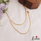 Simple Gold-Tone Anklets A64