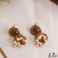 Classic Floral Motifs Kemp Choker With Pearl Drops NC3203