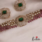 Sparkling Square Leaf Motifs AD Choker NC2736