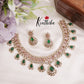 Gorgeous AD Victorian Necklace with Teardrop Pendant Drop NC2279 (Available in 4 Colors)