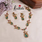 Beautiful AD Moissanite Peacock Necklace Sets NC2025 (Available in 2 Colours)