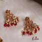 Stunning Traditional Kemp Mango Peacock Haaram With Beads LH2005