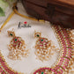 Elegant Floral Jadau Necklace Set  NC2624