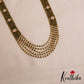 Sparkling Multi Layered crystal & Pearl statement Haaram with floral accents LH2081 (Available In 13 Colors)