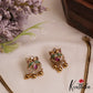 Pretty Peacock Floral Motifs Kemp Pendant Chain Set NC2816