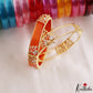 Trendy Openable CZ Frame Bangle With 12 in 1 Interchangeable Color Bangles B568