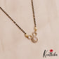 Elegant Teardrop AD Mangalsutra With Earrings Set NC2911