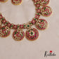 Elegant Bottu Peacock Floral Motifs Jadau Haaram LH2041