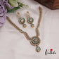 Beautiful AD Victorian Necklace with Floral Pendant Drop NC2333 (Available in 5 Colours)
