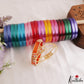 Trendy Openable CZ Frame Bangle With 12 in 1 Interchangeable Color Bangles B568