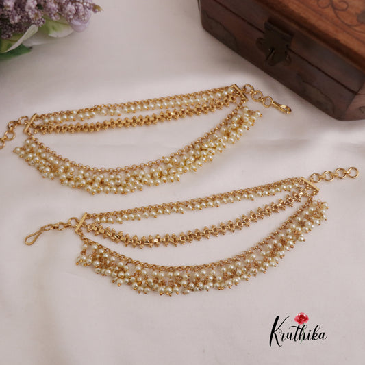 Classic Triple Layer Pearl Drop EC132