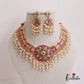 Elegant Floral Jadau Necklace Set  NC2624