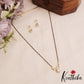 Elegant Teardrop AD Mangalsutra With Earrings Set NC2911