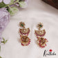 Elegant Kemp Floral Jhumkas With Pearl Drops Earrings E805
