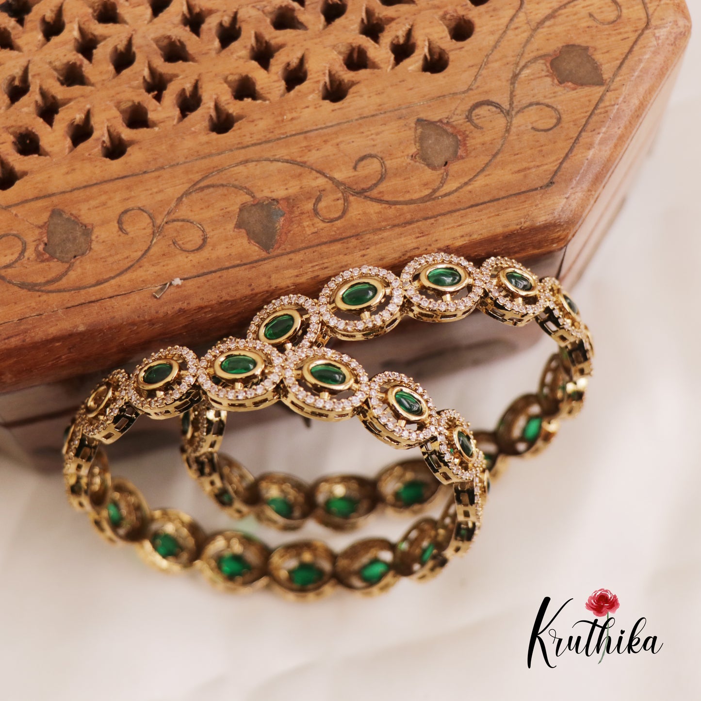 Stunning AD/Victorian Bangles B413 (Set Of 2)