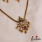 Classic Leaf Floral Motifs Kemp Pendant Chain Set NC2817