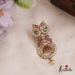 Gorgeous AD Peacock Motifs Kemp Pendant Set With Pearl Drops PS276