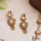 Classic Floral Motifs Gold-Tone AD Necklace NC2781