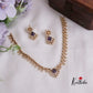 Trendy CZ Sparking Victorian Necklace Sets NC2171 (Available in 3 Colours)