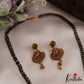Beautiful Floral Teardrop Motifs Mangalsutra with Earrings Set NC2635