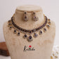 Gorgeous AD Victorian Necklace with Teardrop Pendant Drop NC2279 (Available in 4 Colors)