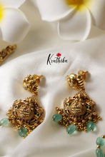 Premium Radha krishna green beads Haaram LH604