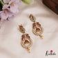 Gorgeous AD Peacock Motifs Kemp Pendant Set With Pearl Drops PS276