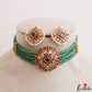 Premium Multi Strand Green Bead Jadau Choker NC3204