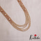 Sparkling Multi Layered crystal & Pearl statement Haaram with floral accents LH2081 (Available In 13 Colors)
