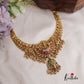 Attractive Jadau Antique Lakshmi Peacock Necklace with Beads NC2530