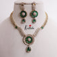 Beautiful AD Victorian Necklace with Floral Pendant Drop NC2333 (Available in 5 Colours)