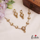 Classic Floral Motifs Gold-Tone AD Necklace NC2781