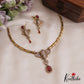 Elegant AD/Victorian Ganesha Motifs Pendant Hasli Necklace NC2735