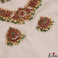 Premium Floral Peacock Motifs Kemp Necklace With Two Interchangeable Pendants NC3025
