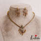 Classic Leaf Floral Motifs Kemp Pendant Chain Set NC2817