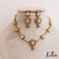 Classic Floral Motifs Gold-Tone AD Necklace NC2781