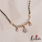 Simple Floral AD Mangalsutra With Earrings Set NC2910
