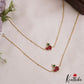 Pretty Peacock Motifs Gold-Tone Jadau Anklets A60