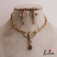 Elegant AD/Victorian Ganesha Motifs Pendant Hasli Necklace NC2735