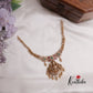 Pretty CZ Laxmi Necklace with Golden Beads Drops NC2247 (available in 2 Colors)