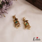 Classic Antique Lakshmi Motifs Jhumkas With Pearl Drops E1116 (Available In 2 Colors)