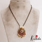 Beautiful Floral Motifs Double Layered Mangalsutra With Bead Drops NC2904