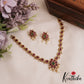 Pretty Mango Motifs Kemp Necklace With Pearl Drops NC2830