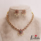 Pretty Mango Motifs Kemp Necklace With Pearl Drops NC2830