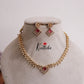 Trendy CZ Sparking Victorian Necklace Sets NC2171 (Available in 3 Colours)