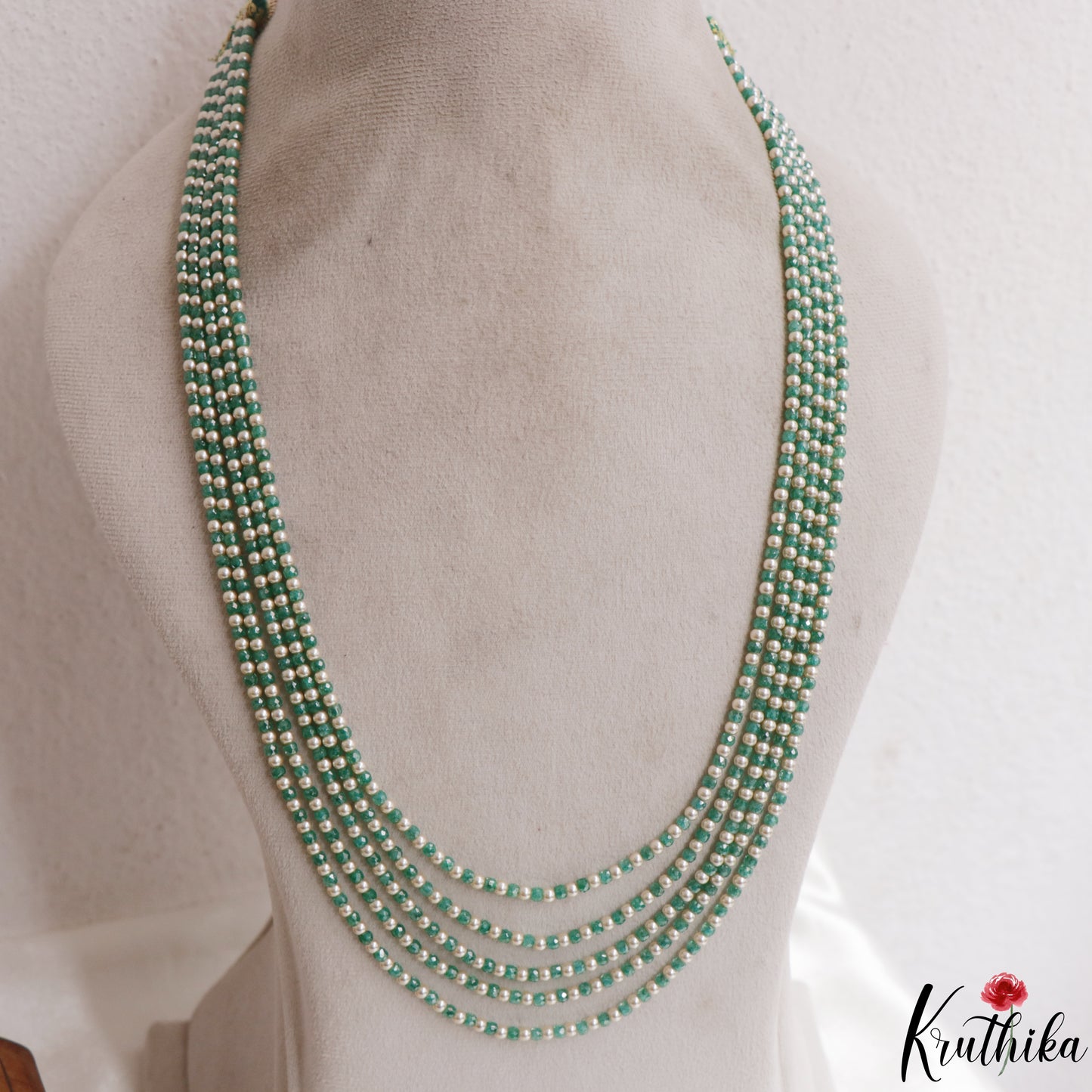 Elegant Multi Layer Pearl Bead Haaram LH2140 (Available In 5 Colors)
