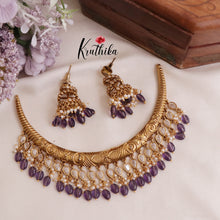 Elegant Antique Hasli Necklace Sets NC2008 (Available in 4 Colours)