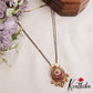 Beautiful Floral Motifs Double Layered Mangalsutra With Bead Drops NC2904