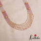 Sparkling Multi Layered crystal & Pearl statement Haaram with floral accents LH2081 (Available In 13 Colors)